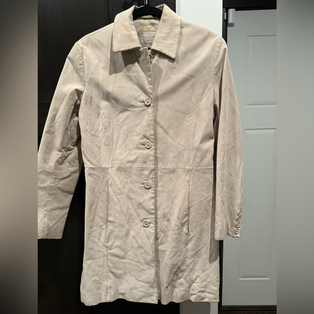 Leather Limited long women’s jacket.